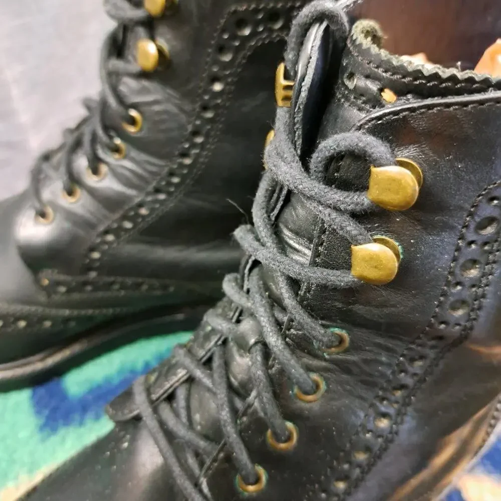 %Cole Haan Boots Men Leather Black Size 10.5M / D11